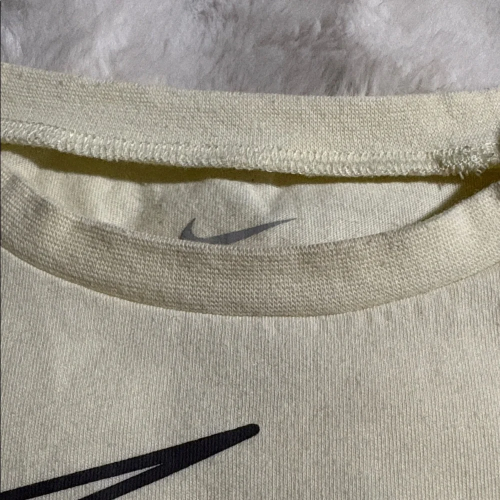 Nike Yellow Tee with Multicolor Swoosh and Matching Tan Shorts size 18m. - Picture 6 of 8